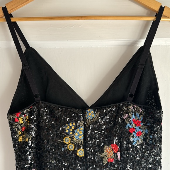 Rare Runway Erdem For H&M Floral Sequined Evening Dress ASO Celeb US 4 EU 34 - Picture 11 of 14